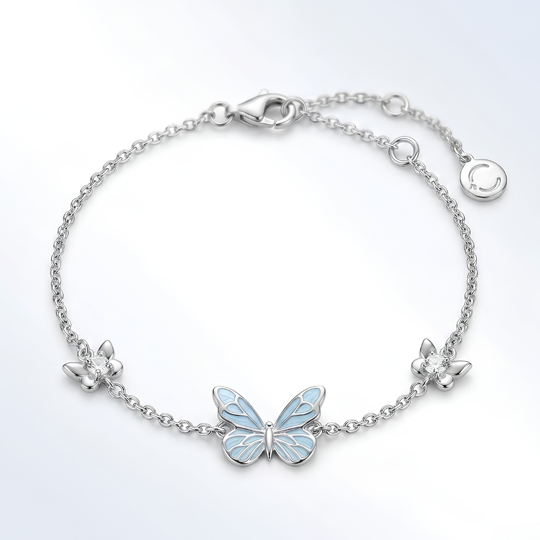 PRACTS Luminous Butterfly Charm Bracelet-FR
