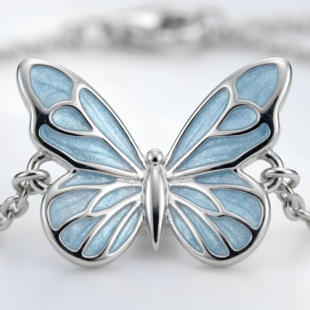 PRACTS Luminous Butterfly Charm Bracelet-DE